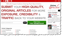 EzineArticles Keyword Research