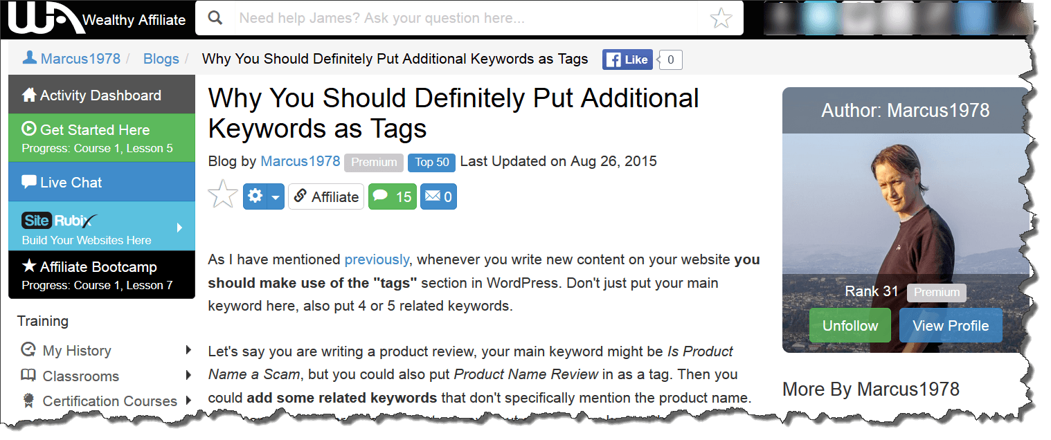 Consider Using WordPress Post Tags
