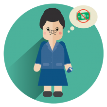 Business Woman with No Money